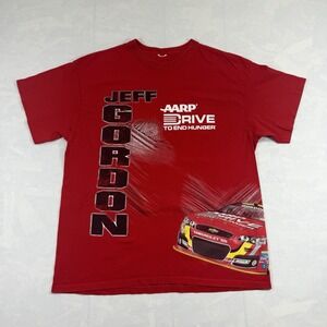 Jeff Gordon Shirt NASCAR Hendrick Men's XL Drive to End Hunger #24 Double Sided